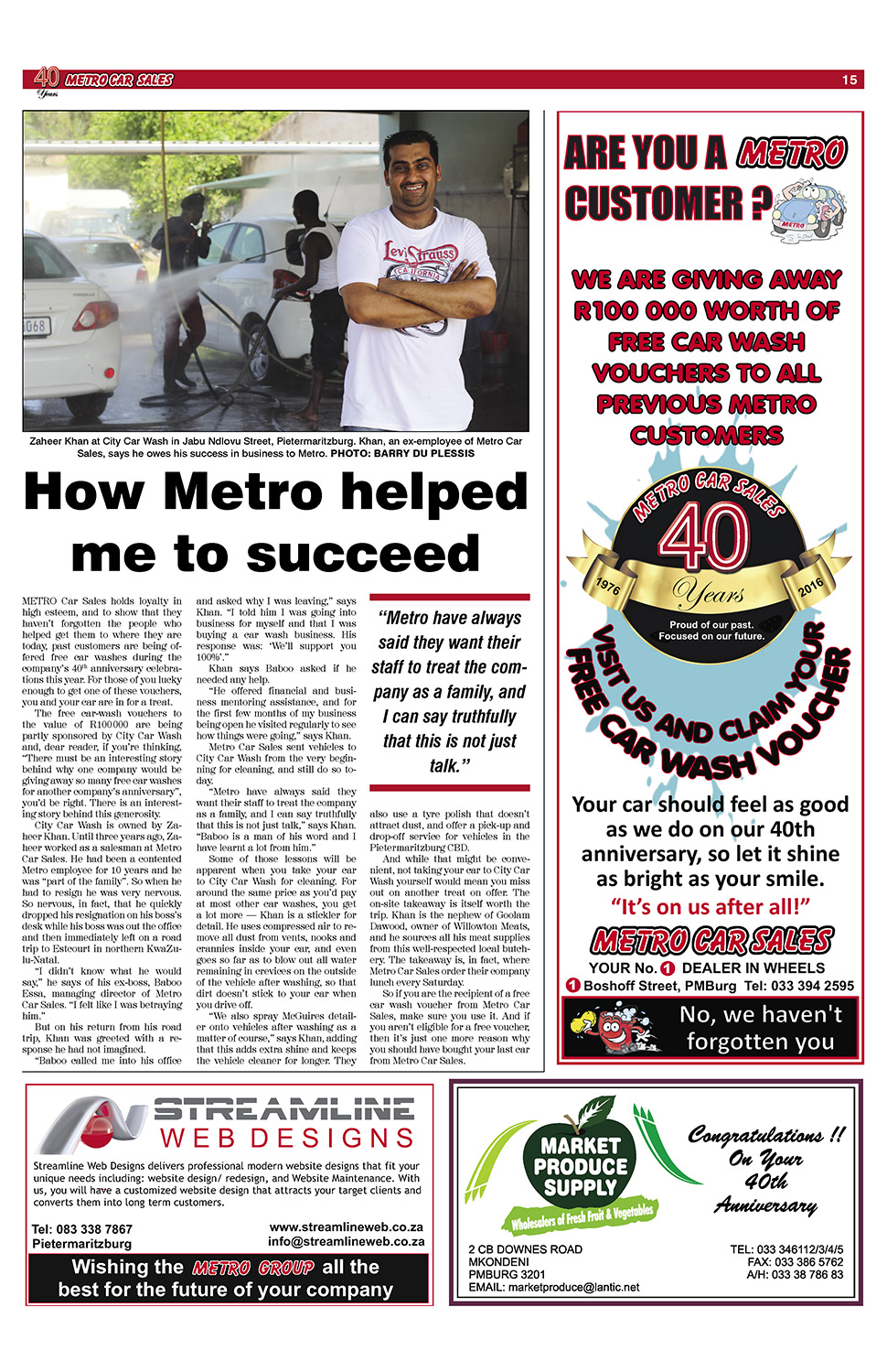 Metro Car Sales 40th p15